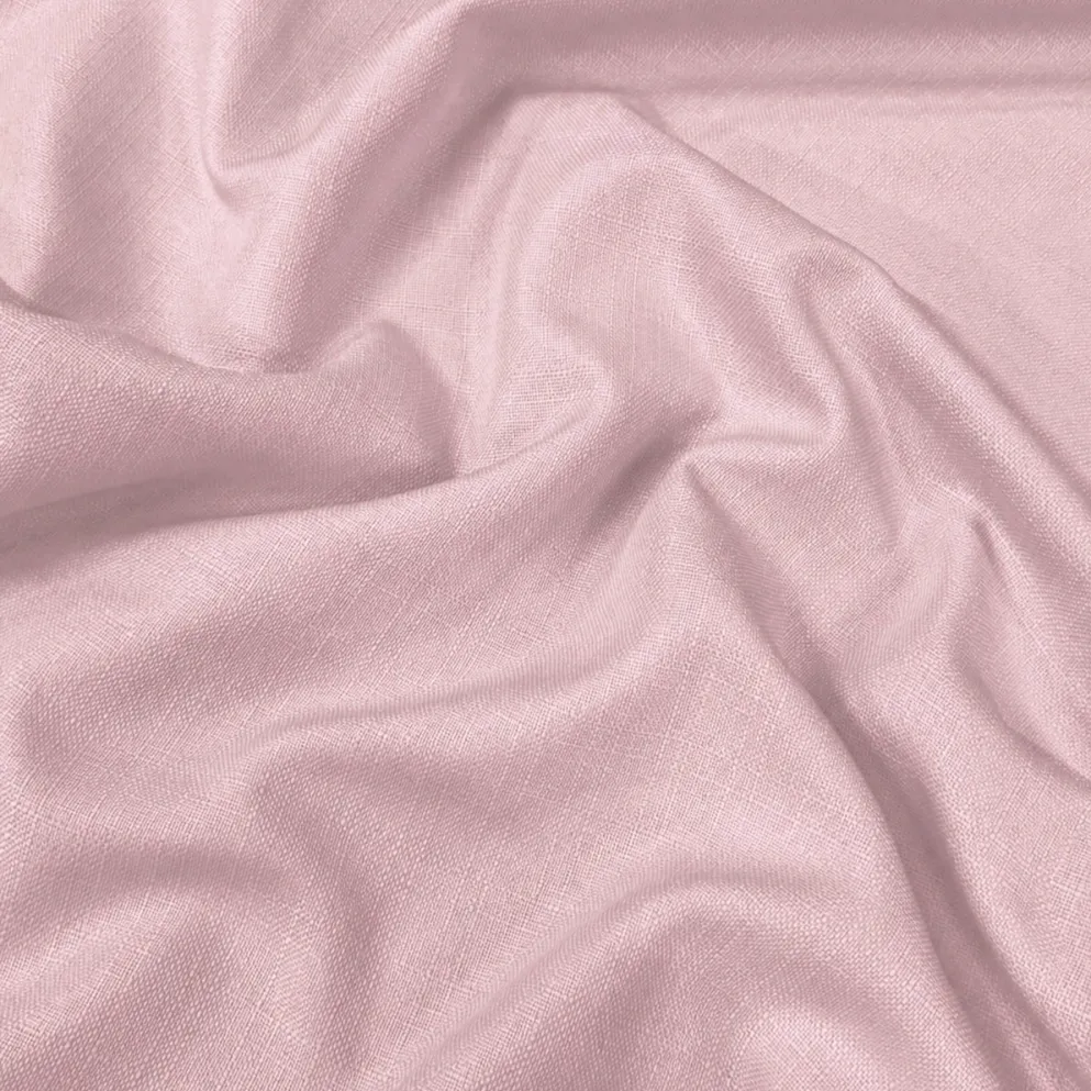Rustic Linen Table Runner in Lt Pink