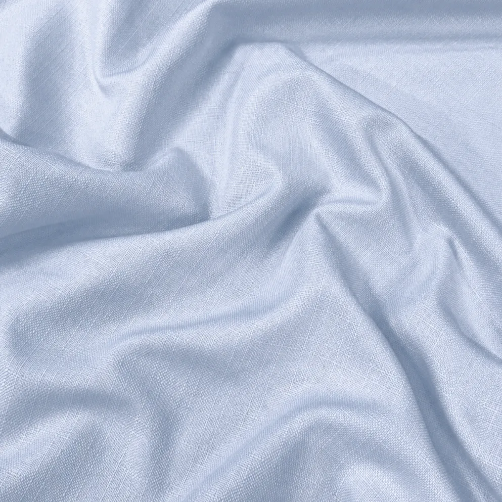 Rustic Linen Table Runner in Lt Blue