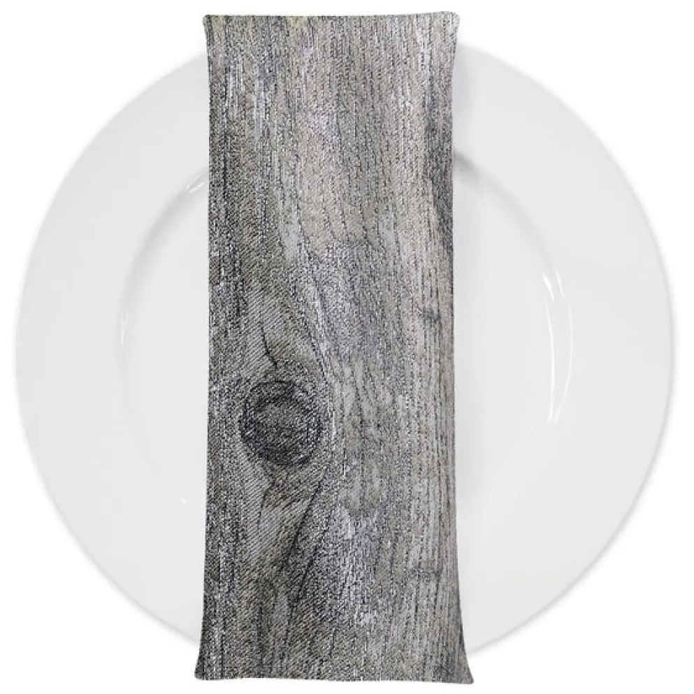Sahara Jacquard Table Napkin in Grey