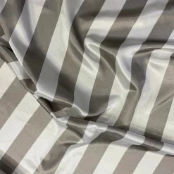 2" Satin Stripe Table Runner in White and Silver