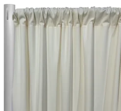 Scuba (Wrinkle-Free) Drapery Panel in Ivory