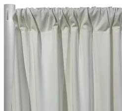 Scuba (Wrinkle-Free) Drapery Panel in Off White