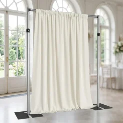 Scuba (Wrinkle-Free) Drapery Panel in Off White