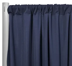 Scuba (Wrinkle-Free) Drapery Panel in Navy