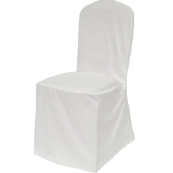 Scuba (Wrinkle-Free) Fitted Banquet Chair Cover in Off White