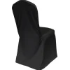 Scuba (Wrinkle-Free) Fitted Banquet Chair Cover in Black