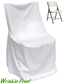 Scuba (Wrinkle-Free) Lifetime (Square Top) Folding Chair Cover - Premium Quality