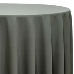 Scuba (Wrinkle-Free) Table Linen in Gun Metal