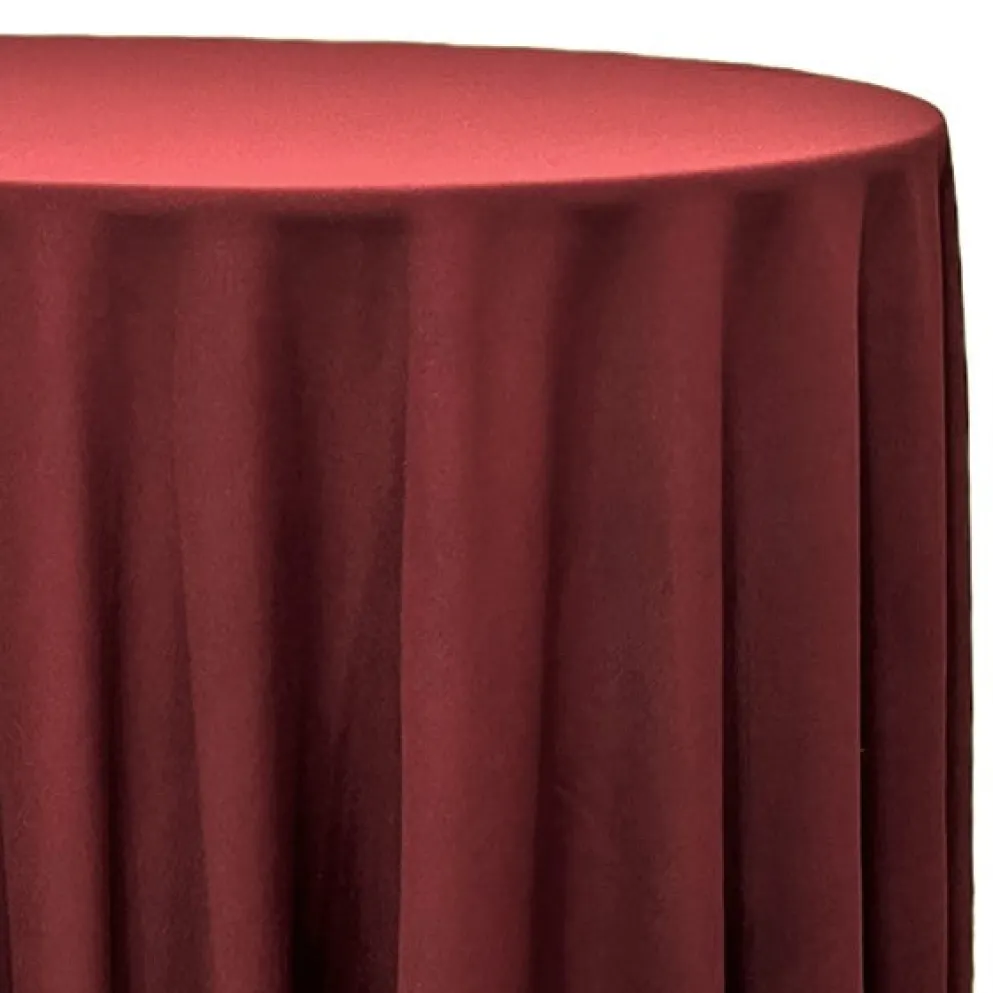 Scuba (Wrinkle-Free) Table Linen in Burgundy
