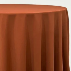 Scuba (Wrinkle-Free) Table Linen in Rust 1351