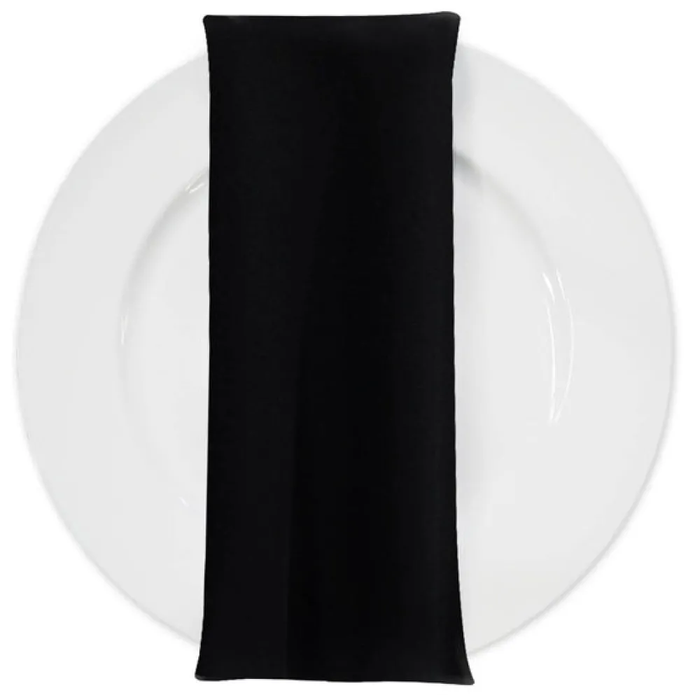 Scuba (Wrinkle-Free) Table Napkin in Black