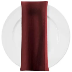 Scuba (Wrinkle-Free) Table Napkin in Burgundy