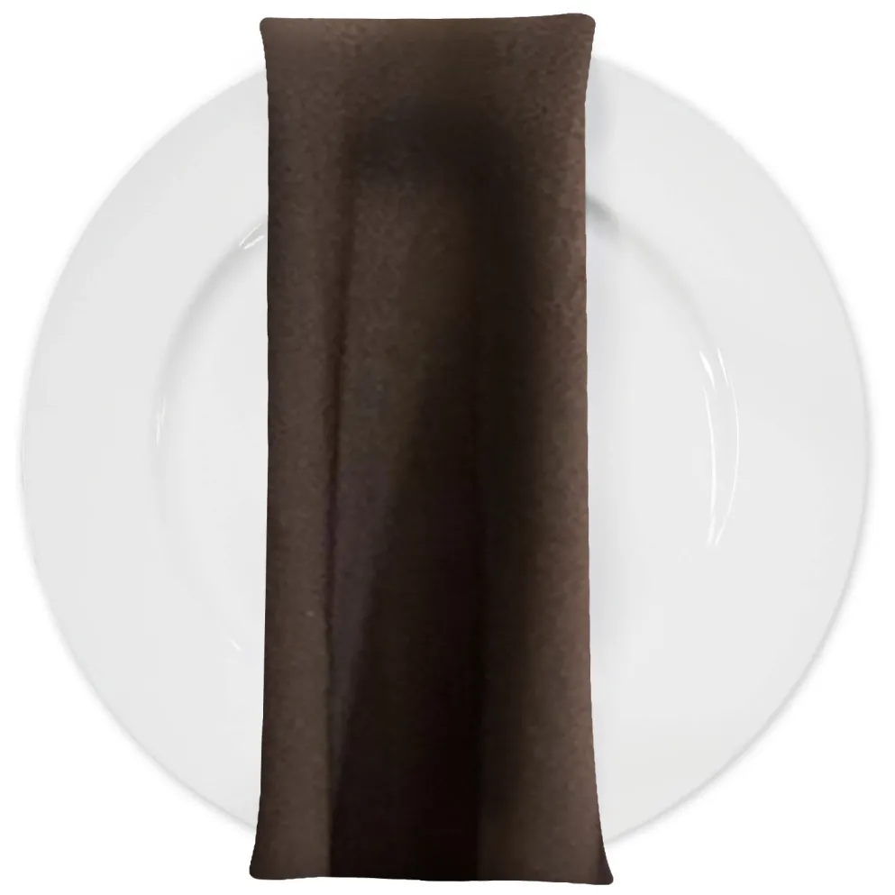 Scuba (Wrinkle-Free) Table Napkin in Brown