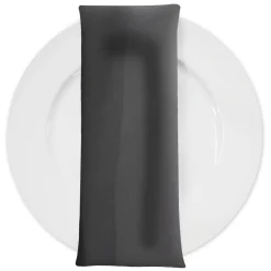 Scuba (Wrinkle-Free) Table Napkin in Charcoal