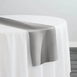 Scuba (Wrinkle-Free) Table Runner in Silver 1310
