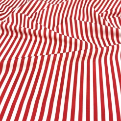 Seersucker (Poly Print) Table Linen in Red