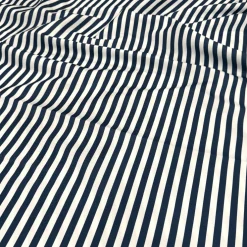 Seersucker (Poly Print) Table Linen in Navy