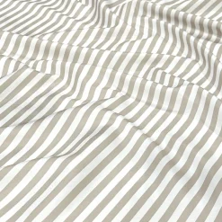 Seersucker (Poly Print) Table Linen in Taupe