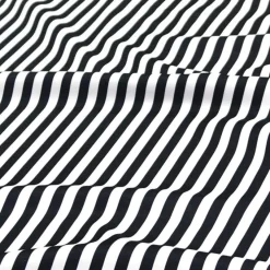 Seersucker (Poly Print) Table Linen in Black