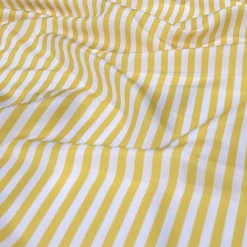 Seersucker (Poly Print) Table Linen in Yellow