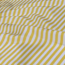 Seersucker (Poly Print) Table Linen in Yellow