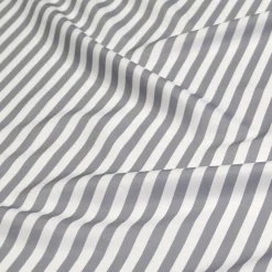Seersucker (Poly Print) Table Linen in Silver