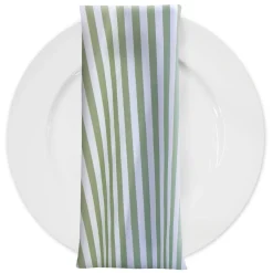 Seersucker (Poly Print) Table Napkin in Sage