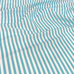 Seersucker (Poly Print) Table Napkin in Turquoise
