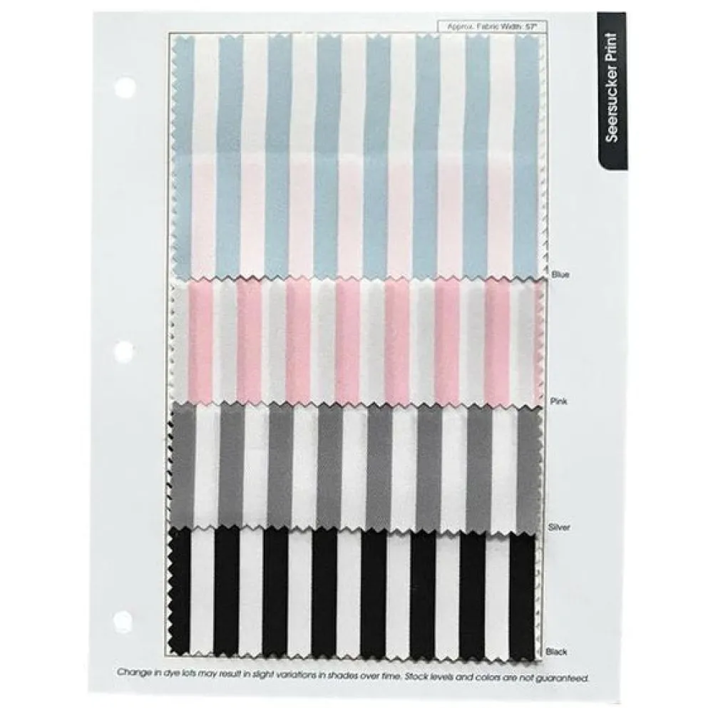 Seersucker (Poly Print) Table Runner in Black
