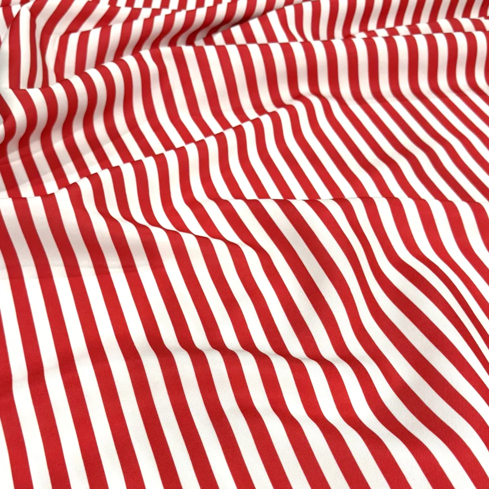 Seersucker (Poly Print) Table Runner in Red