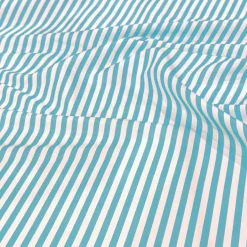 Seersucker (Poly Print) Table Runner in Turquoise