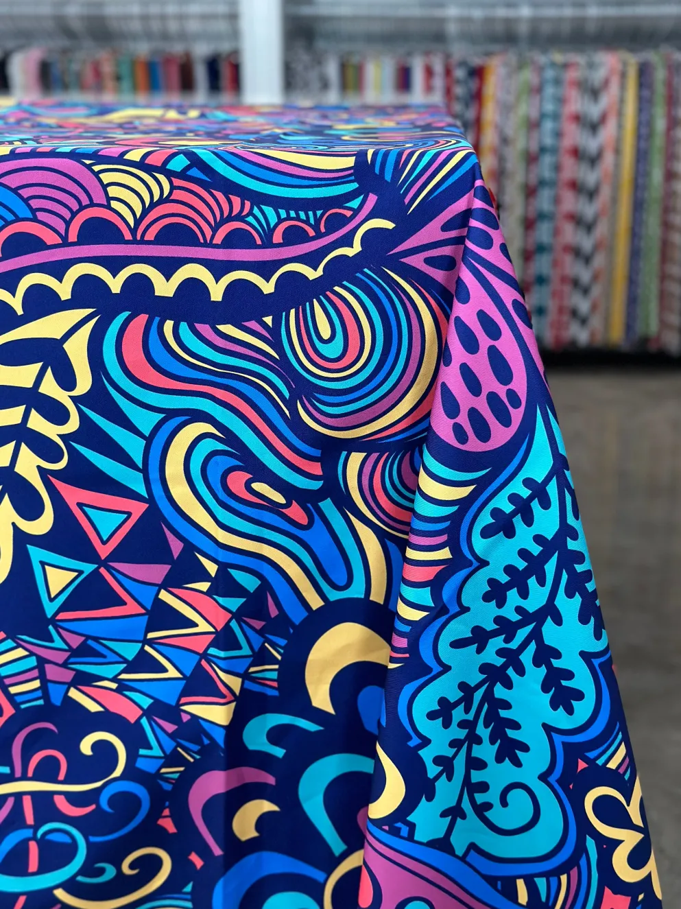 70's Funk (Poly Print) Table Linen