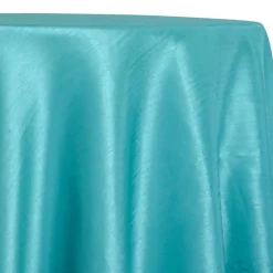 Shantung Satin (Reversible) Table Linen in Teal Green