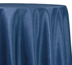 Shantung Satin (Reversible) Table Linen in Teal