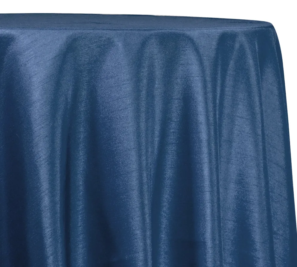 Shantung Satin (Reversible) Table Linen in Teal