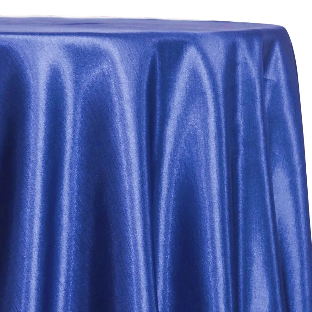 Shantung Satin (Reversible) Table Linen in Royal
