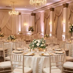 Shantung Satin (Reversible) Table Linen in Ivory