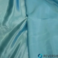 Shantung Satin (Reversible) Table Linen in Aqua