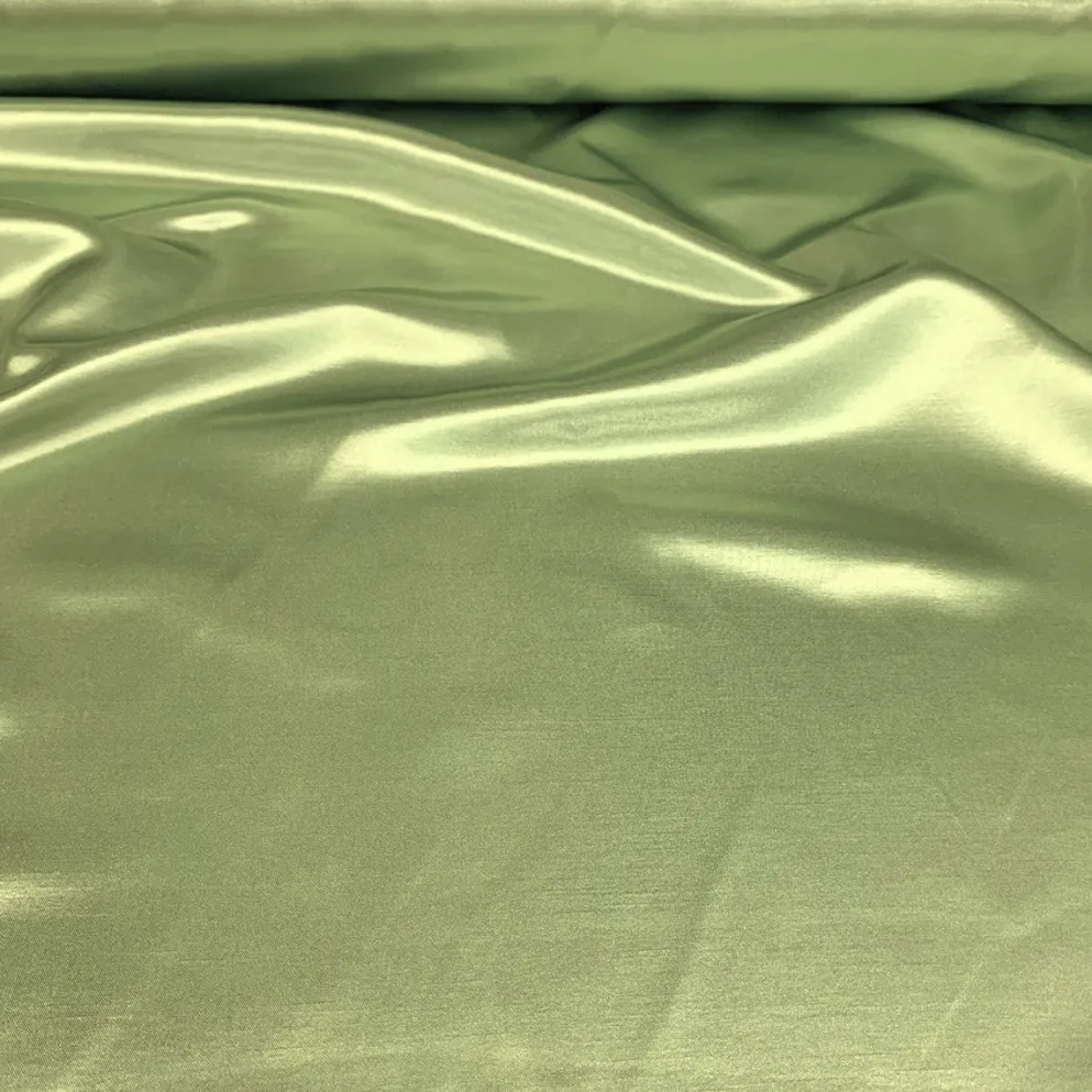 Shantung Satin (Reversible) Table Linen in Sage