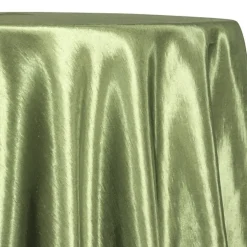Shantung Satin (Reversible) Table Linen in Sage
