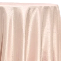 Shantung Satin (Reversible) Table Linen in Blush