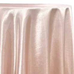 Shantung Satin (Reversible) Table Linen in Blush