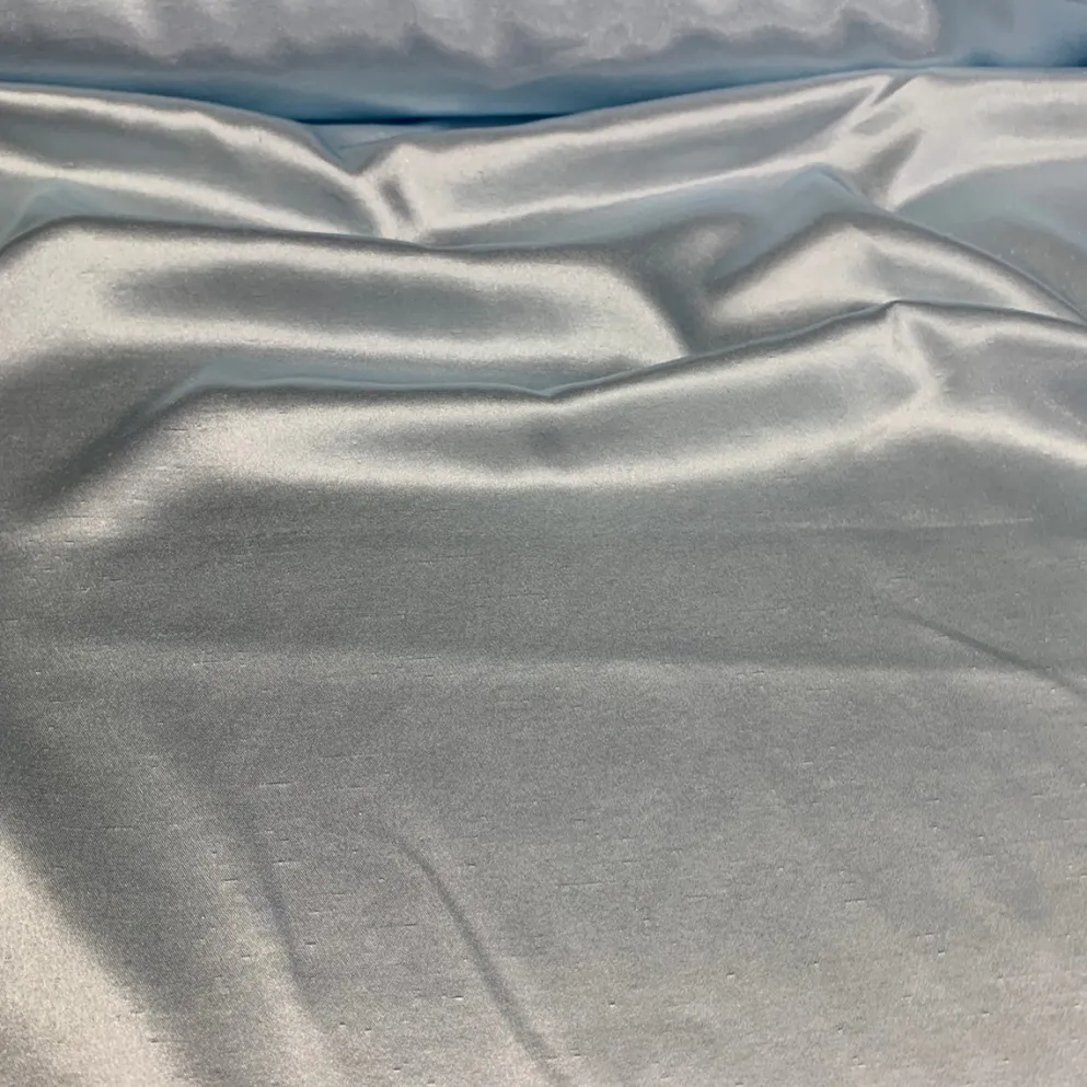 Shantung Satin (Reversible) Table Runner in Baby Blue