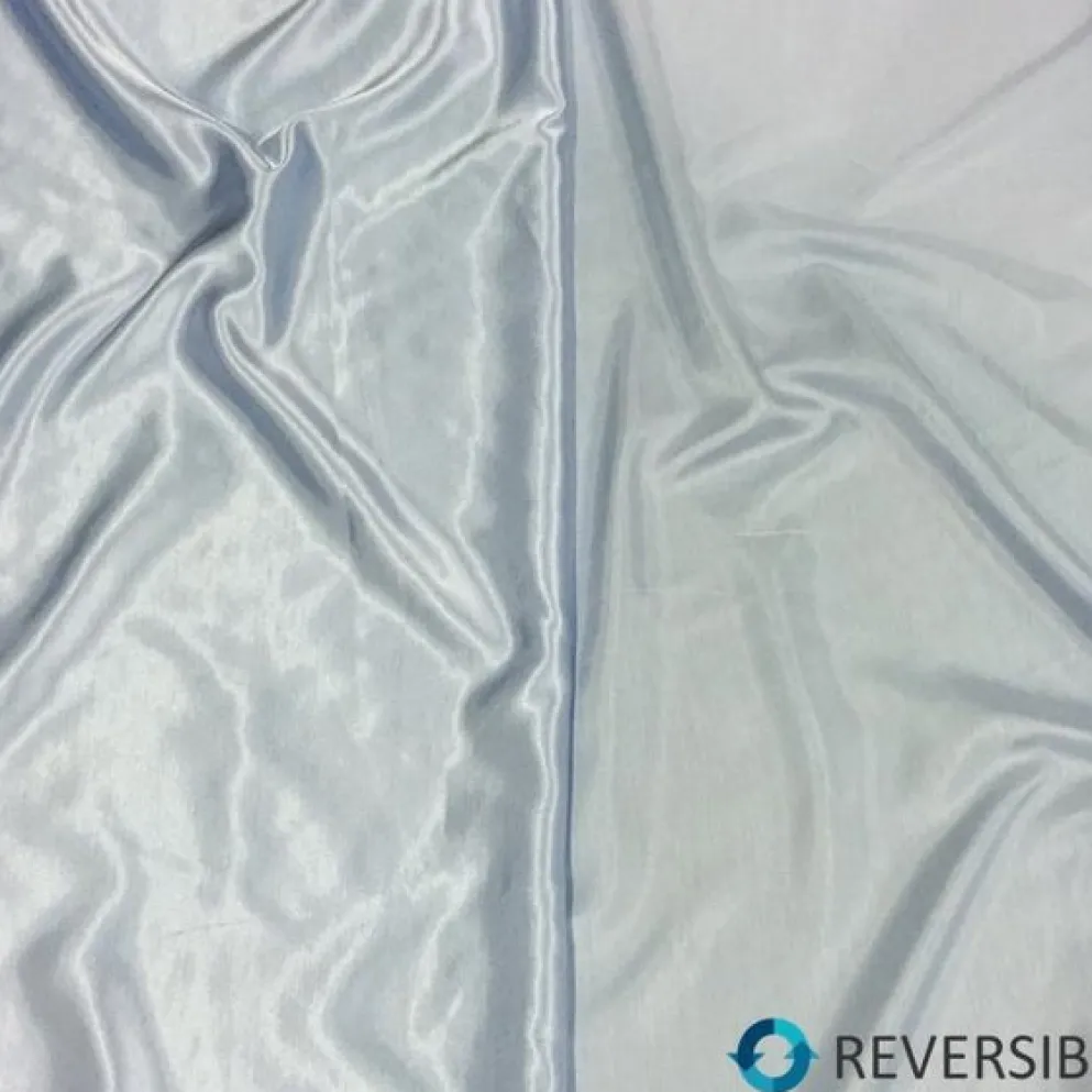 Shantung Satin (Reversible) Table Runner in Baby Blue