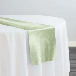 Shantung Satin (Reversible) Table Runner in Mint