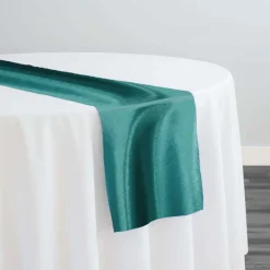 Shantung Satin (Reversible) Table Runner in Jade