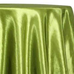 Shantung Satin (Reversible) Table Linen in Willow Green