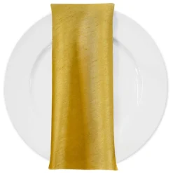 Shantung Satin (Reversible) Table Napkin in Gold LT