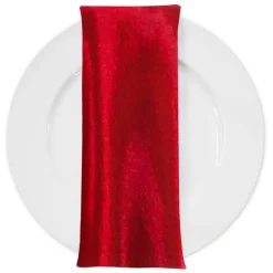 Shantung Satin (Reversible) Table Napkin in Red