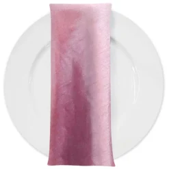 Shantung Satin (Reversible) Table Napkin in Mauve
